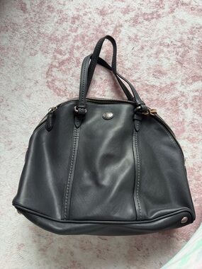 Coach Classic Black Leather Top-Handle Women’s Bag
